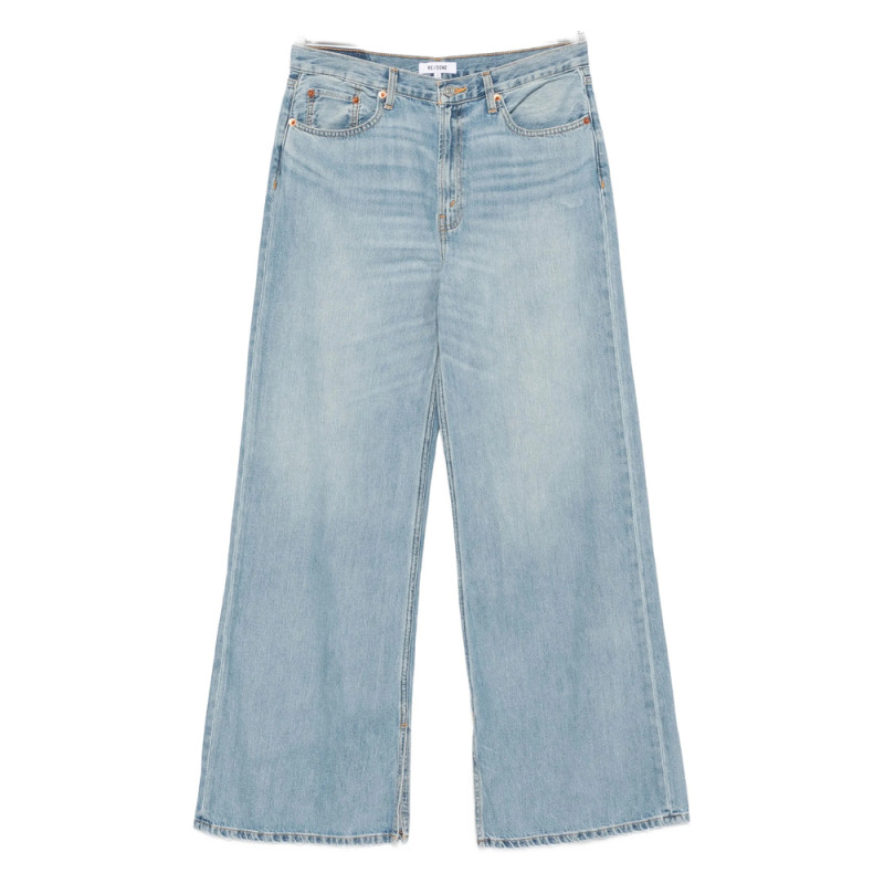 Re/done Five-pocket Design Wide-leg Jeans