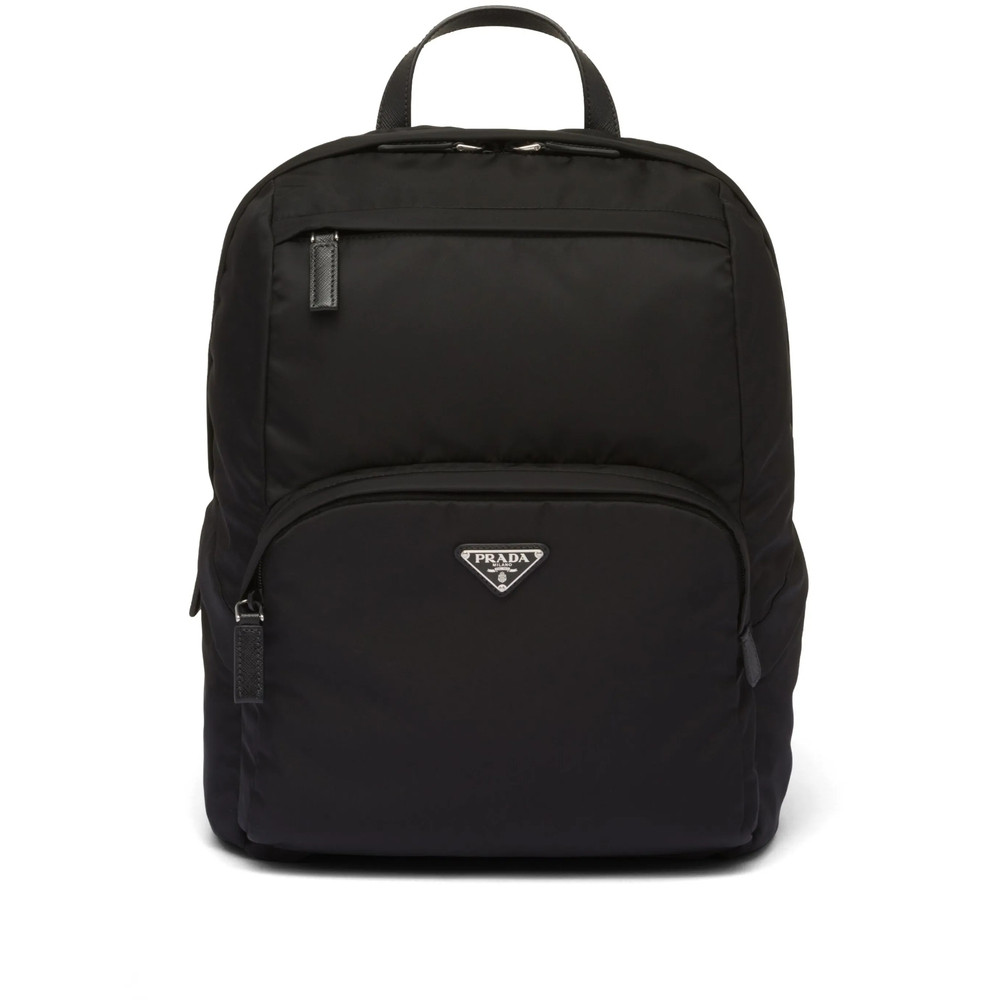 Prada Triangle-logo Zipped Backpack