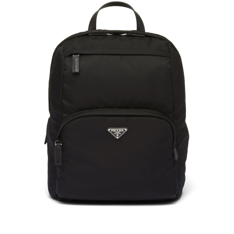 Prada Triangle-logo Zipped Backpack