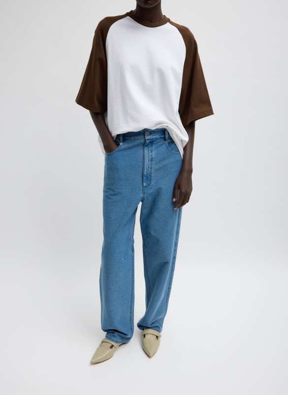 Tibi Denim Interlock Mica Jean