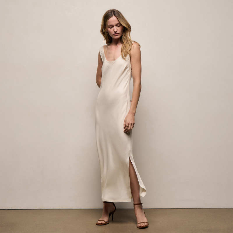 James Perse Silk Twill Tank Dress