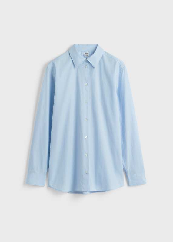 Toteme Classic tumbled shirt sky