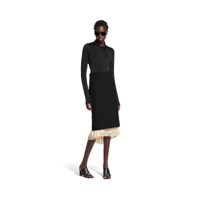 Balenciaga Lingerie Tailored Skirt in Black