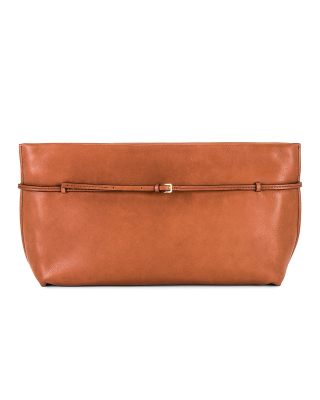The Row Sienna Clutch in Leather