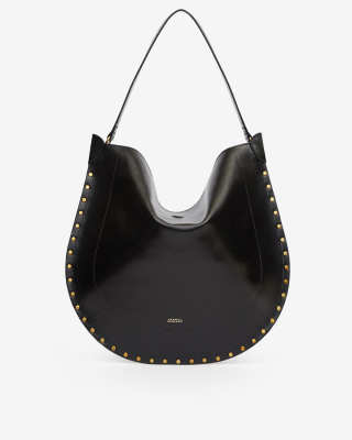 Isabel Marant Oskan Hobo Soft shoulder bag in calfskin leather