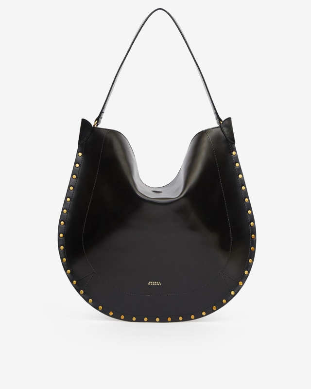 Isabel Marant Oskan Hobo Soft shoulder bag in calfskin leather