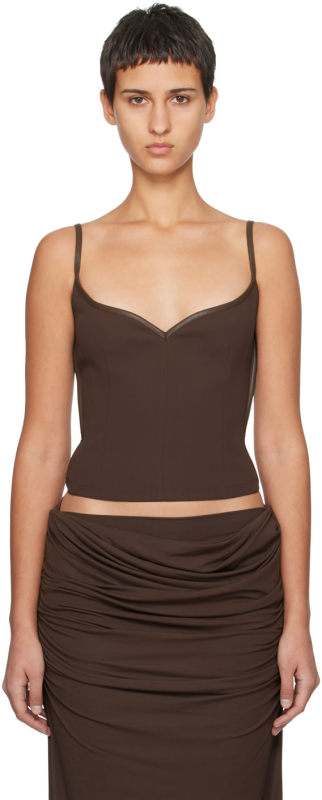 Paris Georgia Brown Heart Camisole