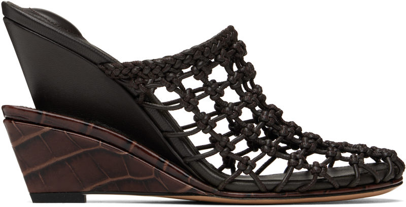 Jacquemus Brown La Croisière 'The double woven' Mules