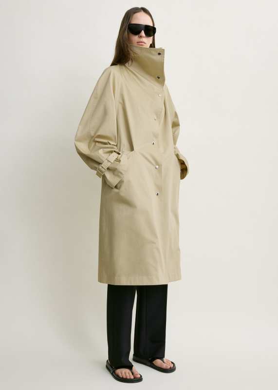 Toteme Oversized cotton trench beige
