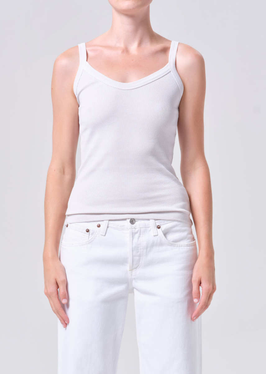 AGOLDE Jordan Tank In Powder