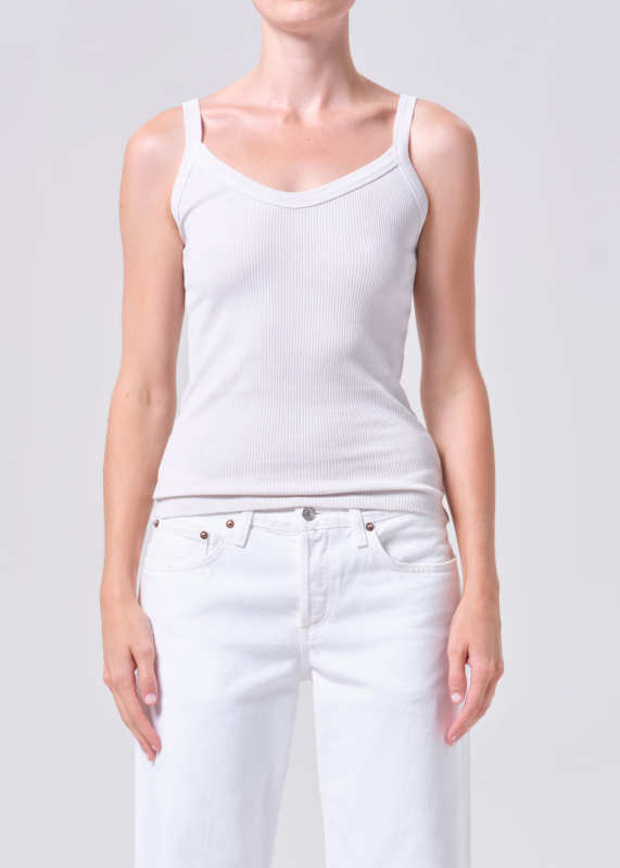 AGOLDE Jordan Tank In Powder