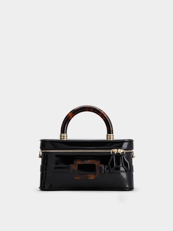 Roger Vivier Vanity Belle Vivier Mini Bag in leather