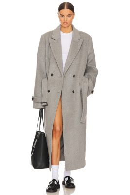 HELSA Bold Shoulder Long Coat