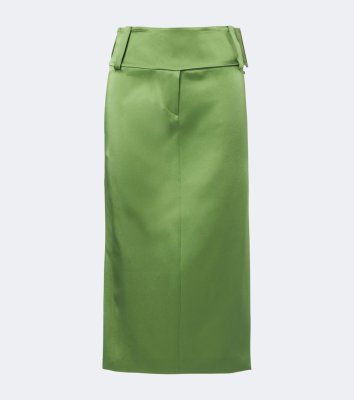 Sportmax Satin midi skirt