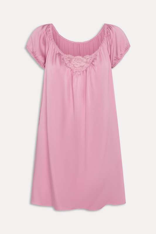 Frankies Bikinis Bo Silk Babydoll Dress