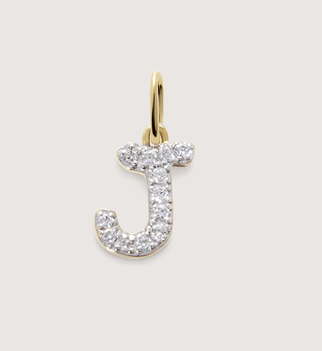 Monica Vinader Diamond Initial J Pendant