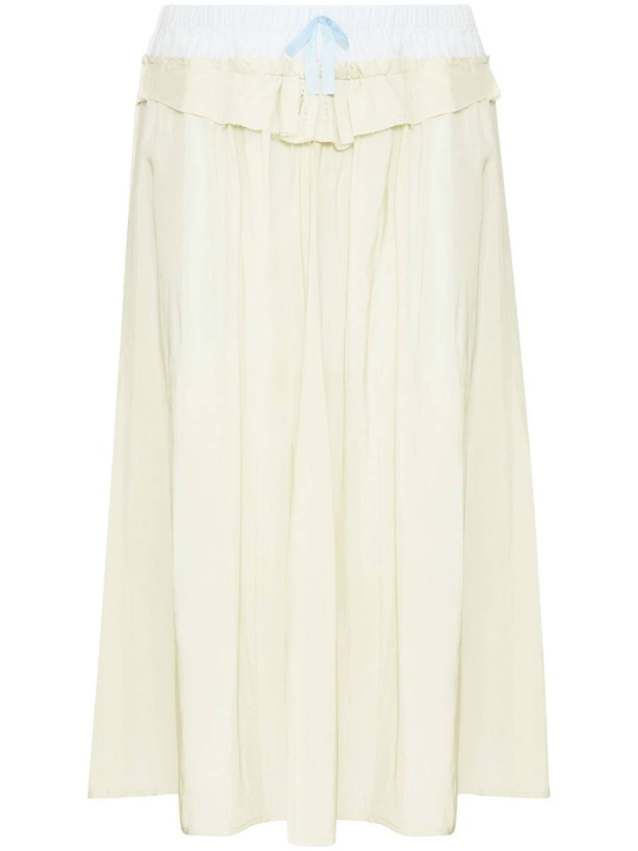 Maison Margiela poplin midi skirt