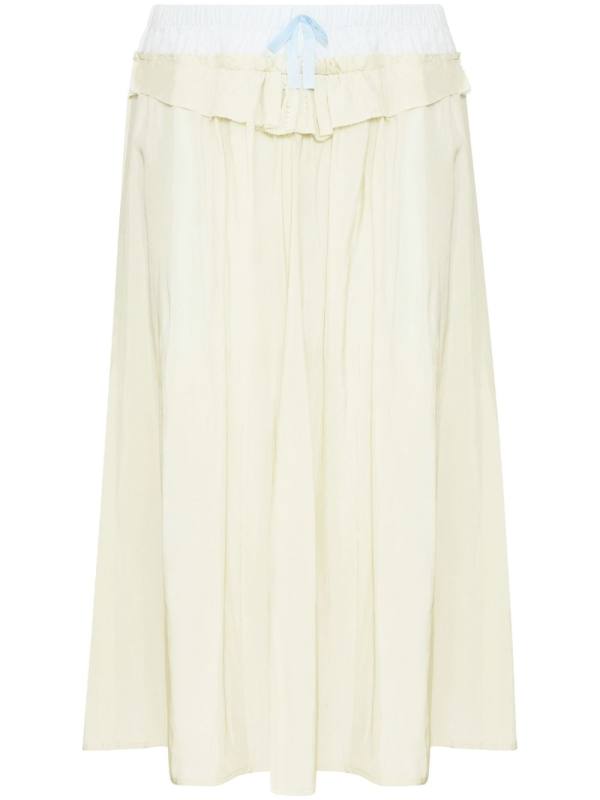 Maison Margiela poplin midi skirt