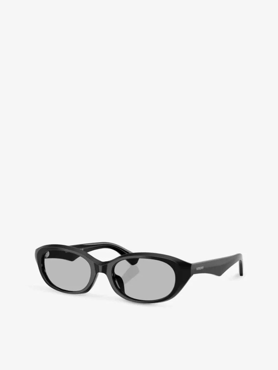 Burberry BE4447D Oval-Frame Acetate Sunglasses