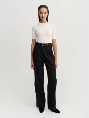 ALMADA LABEL Amel Tailored Trousers, black