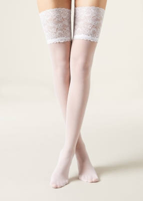 CALZEDONIA 20 Denier Opaque Thigh-Highs