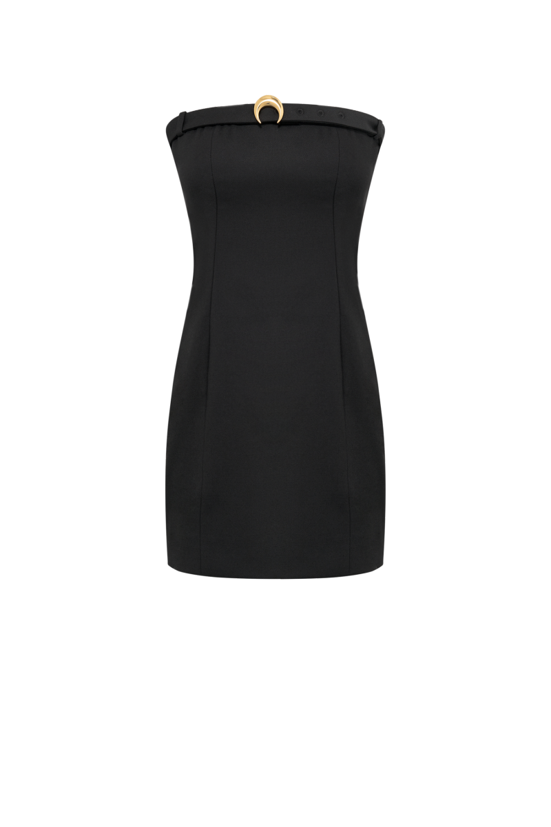 Marine Serre Virgin Wool Twill Mini Dress