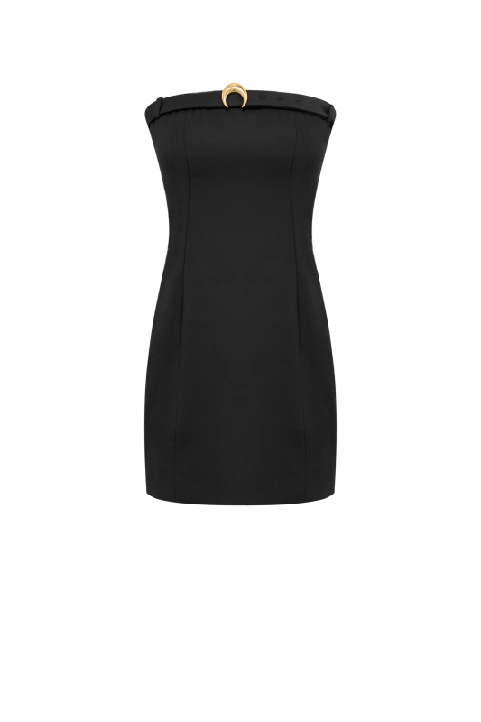 Marine Serre Virgin Wool Twill Mini Dress