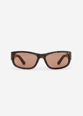 MAGDA BUTRYM Rectangular sunglasses in brown