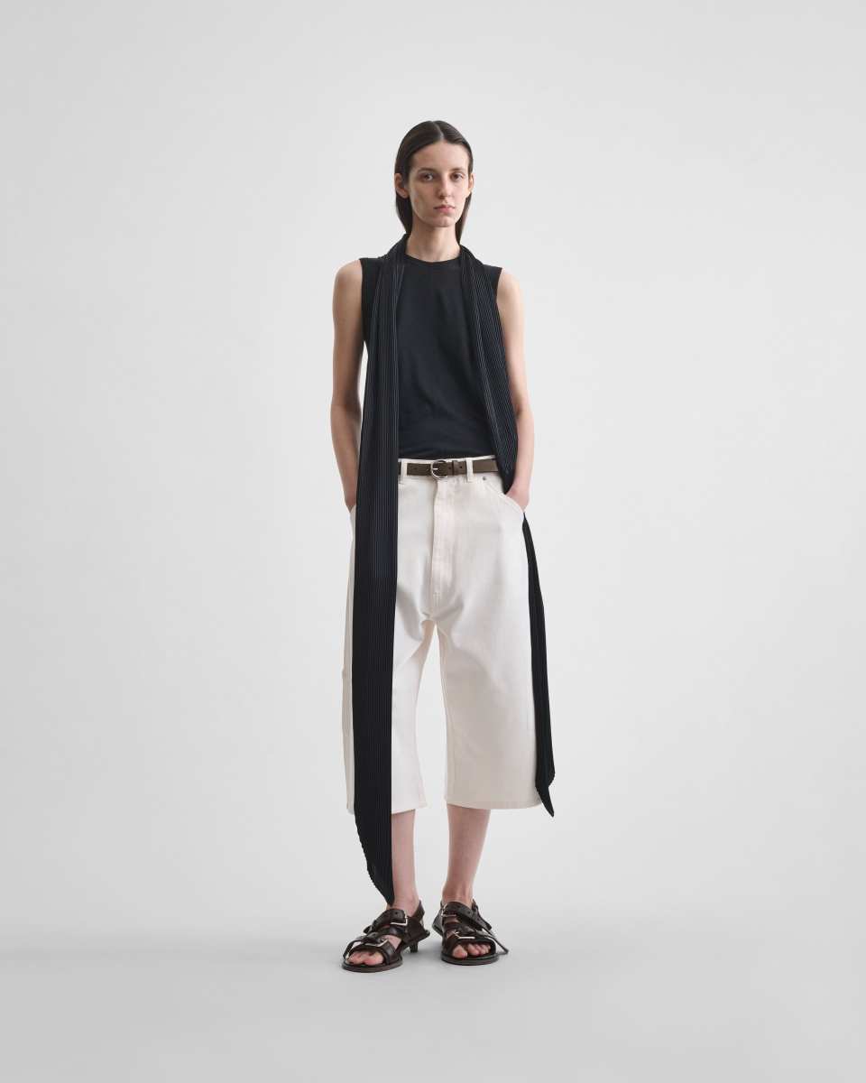 PHOEBE PHILO CARPENTER SHORTS in pale blush Cotton