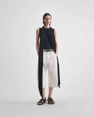 PHOEBE PHILO CARPENTER SHORTS in pale blush Cotton