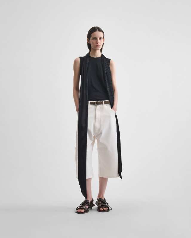 PHOEBE PHILO CARPENTER SHORTS in pale blush Cotton