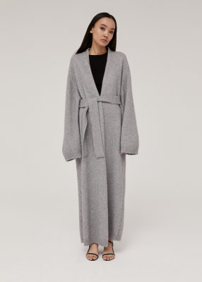 BAZILIKA 100% cashmere oversized long cardigan