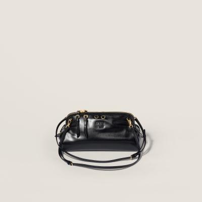 MIU MIU Caprice shiny leather clutch