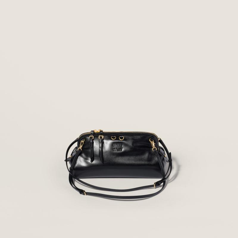 MIU MIU Caprice shiny leather clutch