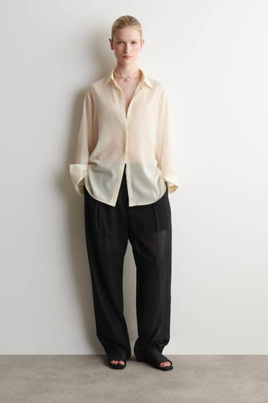 COS FLUID WOOL-VOILE SHIRT