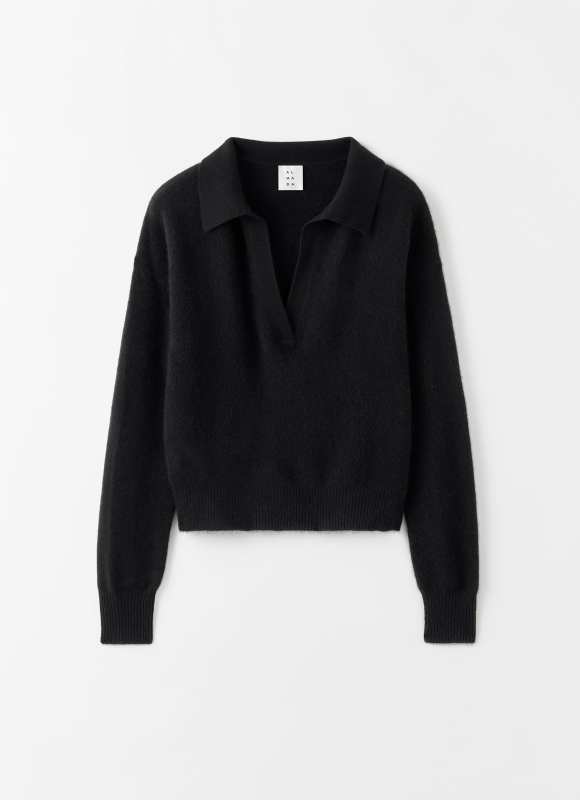 ALMADA LABEL Kaia Collar Sweater, black