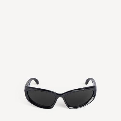 Balenciaga Swift Oval Sunglasses in Black