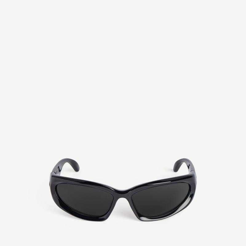Balenciaga Swift Oval Sunglasses in Black