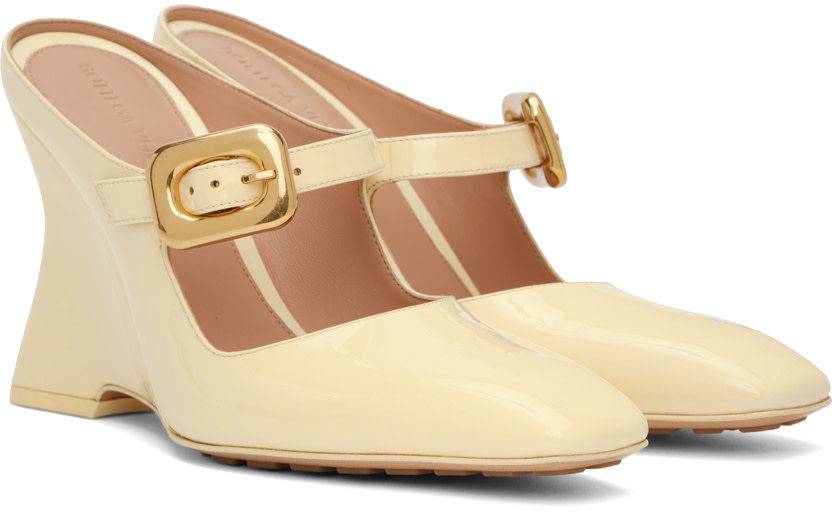 Bottega Veneta Yellow Comet Mules