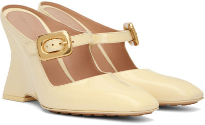 Bottega Veneta Yellow Comet Mules