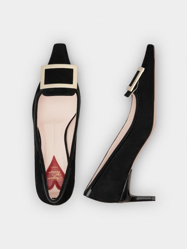 Roger Vivier Viv' Canard Pumps in suede