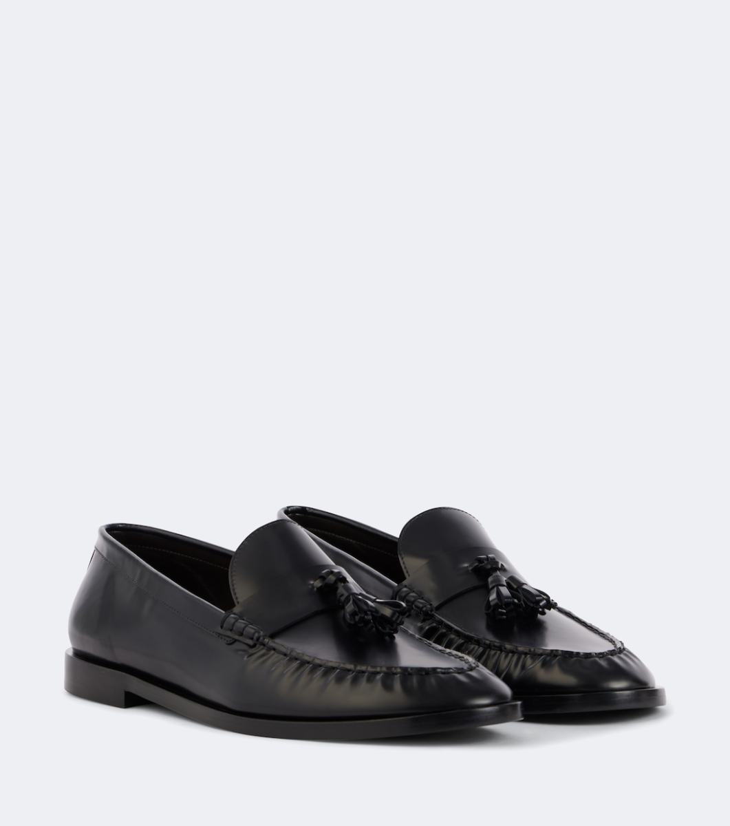 The Row Polished leather loafers