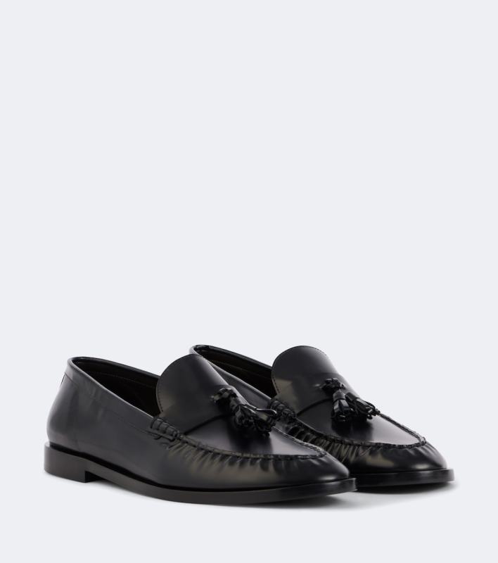 The Row Polished leather loafers