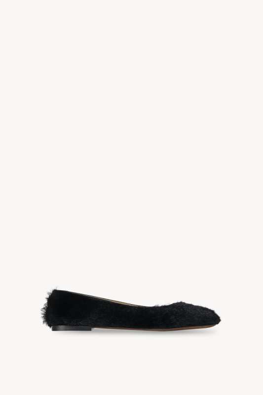 The Row Square Ballet Flat in Pony