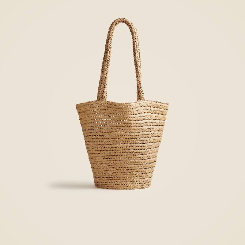 J.Crew Malta handwoven straw tote