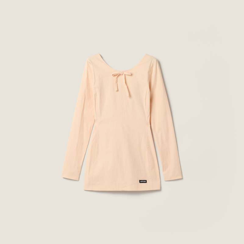 MIU MIU Stretch poplin mini-dress