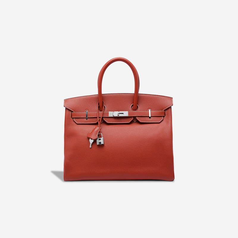 HERMES Birkin Candy Verso 35 Epsom Brique / Orange H