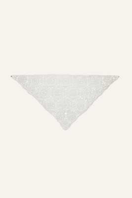 MAGDA BUTRYM Crochet scarf in cream