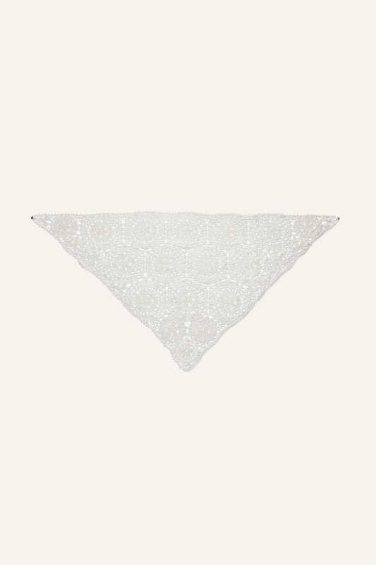 MAGDA BUTRYM Crochet scarf in cream
