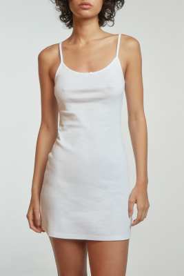 COUCOU The Tank Dress Cotton Jersey White